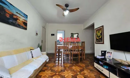 Apartamento com 3 dormitórios à venda, 86 m² por R$ 520.000,00 - Campo Grande - Santos/SP