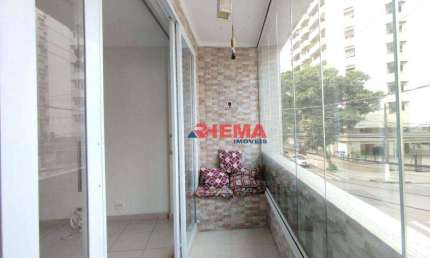 Apartamento com 2 dormitórios à venda, 101 m² por R$ 550.000,00 - Pompéia - Santos/SP