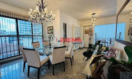 Apartamento com 2 dormitórios à venda, 139 m² por R$ 1.170.000,00 - Embaré - Santos/SP