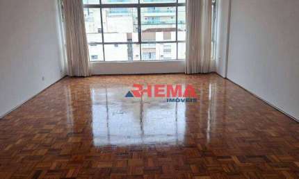 Apartamento para alugar, 131 m² por R$ 5.700,01/mês - Gonzaga - Santos/SP