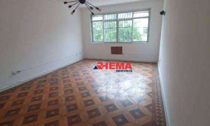 Apartamento para alugar, 130 m² por R$ 4.500,01/mês - Gonzaga - Santos/SP