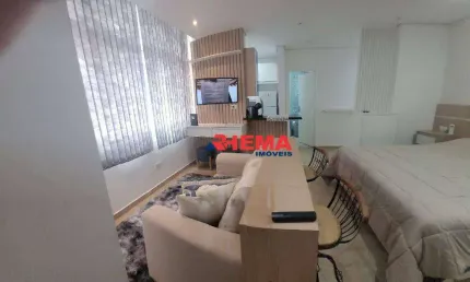 Kitnet com 1 dormitório à venda, 36 m² por R$ 340.000,00 - Aparecida - Santos/SP