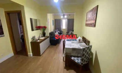 Apartamento com 1 dormitório à venda, 45 m² por r$ 380.000,00 - embaré - santos/sp
