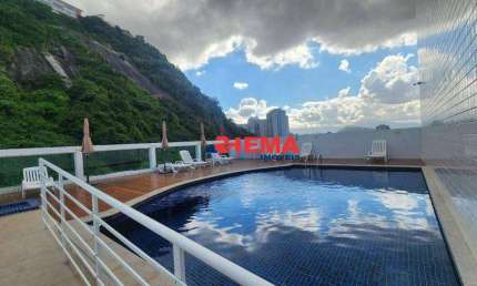 Apartamento com 2 dormitórios para alugar, 68 m² por R$ 4.800,02/mês - Marapé - Santos/SP