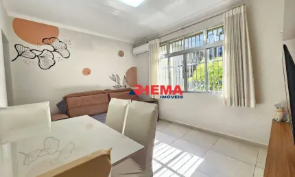 Apartamento com 2 dormitórios à venda, 60 m² por r$ 450.000,00 - embaré - santos/sp