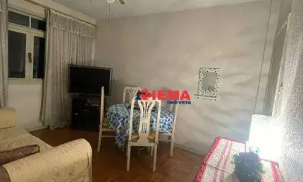 Apartamento com 1 dormitório para alugar, 55 m² por R$ 2.700,01/mês - Pompéia - Santos/SP