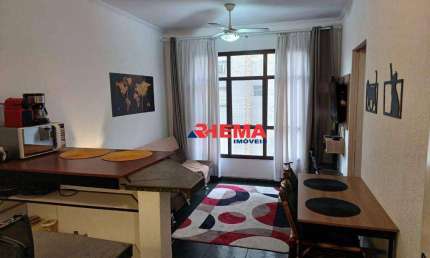 Flat com 1 dormitório à venda, 40 m² por R$ 185.000,00 - Itararé - São Vicente/SP