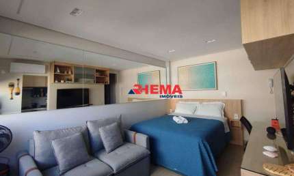 Kitnet com 1 dormitório à venda, 28 m² por R$ 550.000,00 - Embaré - Santos/SP