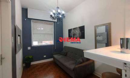 Apartamento com 1 dormitório para alugar, 40 m² por R$ 2.600,01/mês - Aparecida - Santos/SP