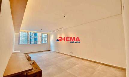 Apartamento com 3 dormitórios para alugar, 120 m² por R$ 9.374,17/mês - Gonzaga - Santos/SP