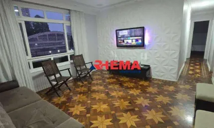 Apartamento com 3 dormitórios para alugar, 105 m² por R$ 4.119,00/mês - Aparecida - Santos/SP