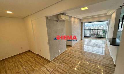 Apartamento com 2 dormitórios para alugar, 63 m² por R$ 4.000,01/mês - Marapé - Santos/SP