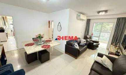 Apartamento com 3 dormitórios à venda, 82 m² por R$ 690.000,00 - Marapé - Santos/SP