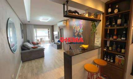 Apartamento com 2 dormitórios para alugar, 95 m² por R$ 10.055,00/mês - Vila Belmiro - Santos/SP