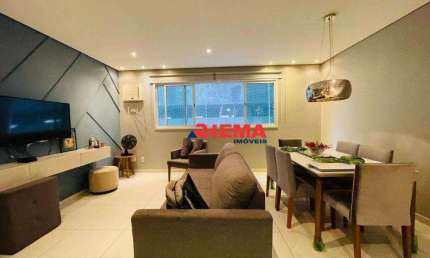 Apartamento com 3 dormitórios à venda, 105 m² por R$ 700.000,00 - Marapé - Santos/SP