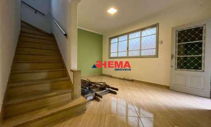 Sobrado com 3 dormitórios para alugar, 200 m² por R$ 4.990,20/ano - Aparecida - Santos/SP