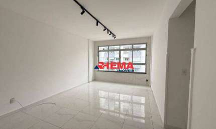 Apartamento com 2 dormitórios para alugar, 105 m² por R$ 4.500,00/ano - Marapé - Santos/SP