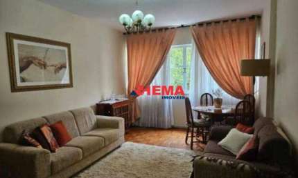 Apartamento 2 dormitórios + dependência para alugar, 120 m² por R$ 4.800/ano - Gonzaga - Santos/SP