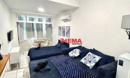 Kitnet com 1 dormitório à venda, 30 m² por R$ 360.000,00 - Embaré - Santos/SP