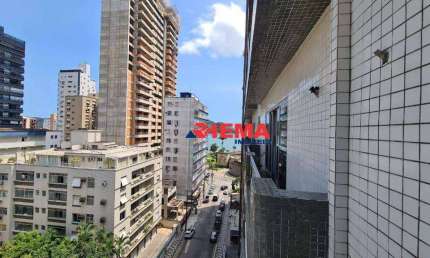 Apartamento com 3 dormitórios para alugar, 122 m² por R$ 6.000/mês - Ponta da Praia - Santos/SP