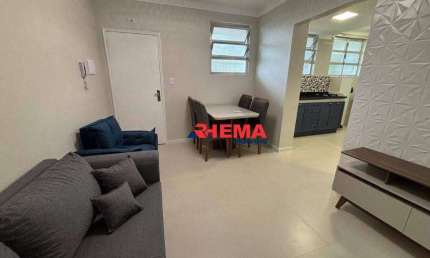 Apartamento com 2 dormitórios para alugar, 66 m² por R$ 3.600,02/ano - José Menino - Santos/SP