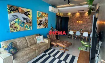 Apartamento com 2 dormitórios à venda, 83 m² por R$ 800.000,00 - Boqueirão - Santos/SP