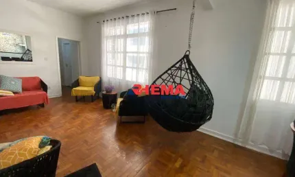 Apartamento com 2 dormitórios para alugar, 95 m² por R$ 7.000,01/ano - Gonzaga - Santos/SP