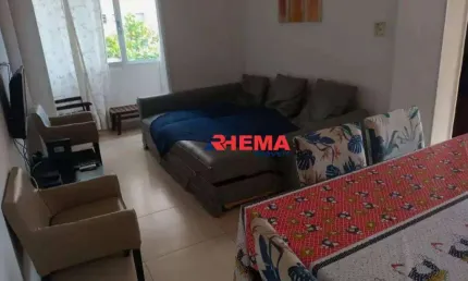 Apartamento com 1 dormitório para alugar, 57 m² por R$ 2.100,01/mês - Itararé - São Vicente/SP
