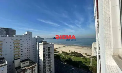 Apartamento dois dormitórios no josé menino, vista a mar