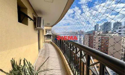 Apartamento com 2 dormitórios para alugar, 106 m² por r$ 6.001,00/mês - ponta da praia - santos/sp
