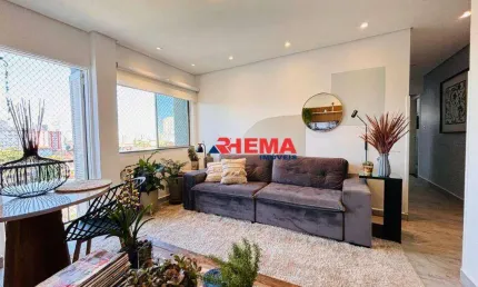 Apartamento com 3 dormitórios à venda, 90 m² por R$ 590.000,00 - Vila Belmiro - Santos/SP