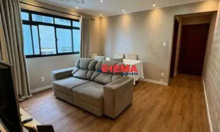 Apartamento com 2 dormitórios à venda, 80 m² por r$ 620.000,00 - campo grande - santos/sp