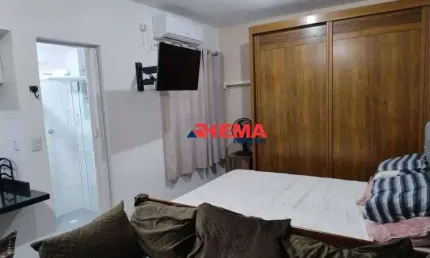 Kitnet com 1 dormitório à venda, 34 m² por r$ 310.000,00 - ponta da praia - santos/sp