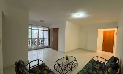 Apartamento com 2 dormitórios para alugar, 137 m² por r$ 4.600,02/ano - itararé - são vicente/sp