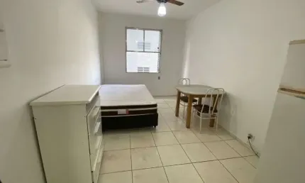 Kitnet para alugar, 28 m² por r$ 2.100/mês - josé menino - santos/sp