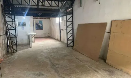 Galpão para alugar, 150 m² por r$ 2.700/mês - vila matias - santos/sp