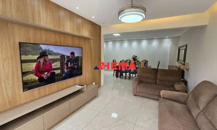 Apartamento com 3 dormitórios à venda, 138 m² por r$ 1.280.000,00 - ponta da praia - santos/sp