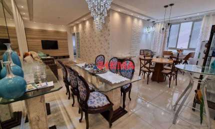 Apartamento com 3 dormitórios à venda, 138 m² por R$ 960.000,00 - Embaré - Santos/SP