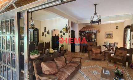 Sobrado com 4 dormitórios à venda, 500 m² por R$ 2.250.000,00 - Morro Nova Cintra - Santos/SP