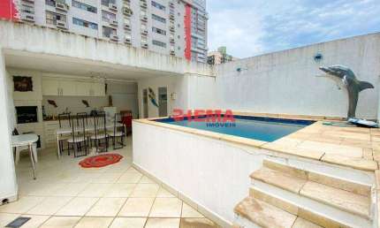 Sobrado com 3 dormitórios à venda, 188 m² por R$ 1.590.000,00 - Gonzaga - Santos/SP