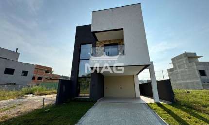 Casa em condomínio fechado com 3 quartos à venda na Rua Irma Schreiner Maran, 503, Santa Cândida, Curitiba por R$ 869.900