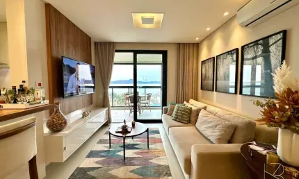 Lindo apartamento 2 suítes na Beira-mar de São José!