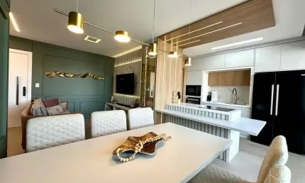 Apartamento à Venda no Bairro Campinas - São José, SC | 2 Suítes, Mobiliado, DON Residence