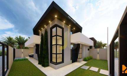 Casa com 1 Suíte + 2 dormitórios à venda, 98 m² por R$ 480.000 - Verona - Cascavel/PR