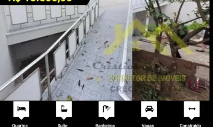 Casa para Locação em Guarulhos, Jardim Maia, 3 dormitórios, 1 suíte, 3 banheiros, 3 vagas