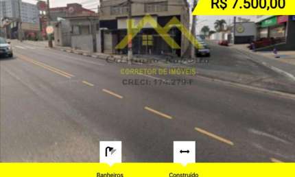Ponto Comercial para Locação em Guarulhos, Vila Galvão, 2 banheiros