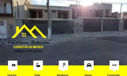 Sobrado para Venda em Guarulhos, Parque Flamengo, 3 dormitórios, 1 suíte, 2 banheiros, 2 vagas