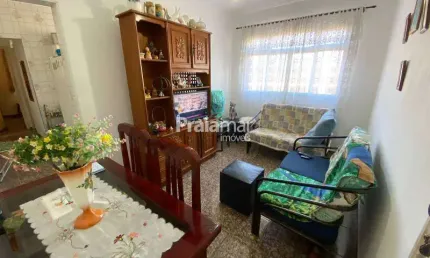 Apartamento grande de 02 dormitórios / 79 m2 / 1 vaga de garagem / vila voturua / são vicente