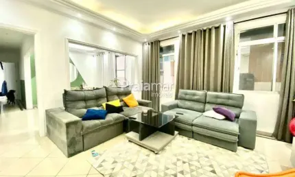 Apartamento 02 dorm./ vista para o mar /122 m² / 02vaga de garagem / itararé / são vicente /sp
