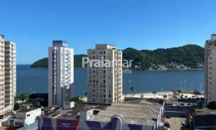 Apto 2 dorms amplo i vista mar i ótima localização gonzaguinha  - s.v i 2 vagas de garagem